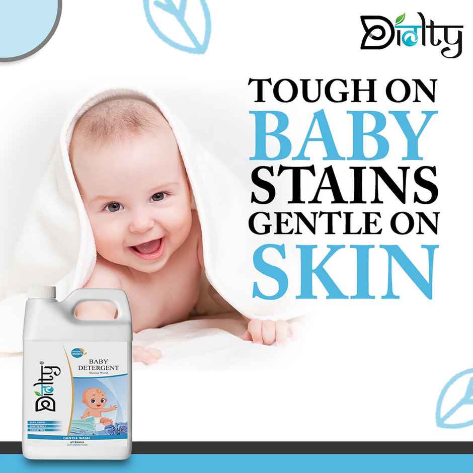 Diolty Baby Laundry Liquid Detergent Washing Liquid For Baby Clothes (Ossam) 5 l