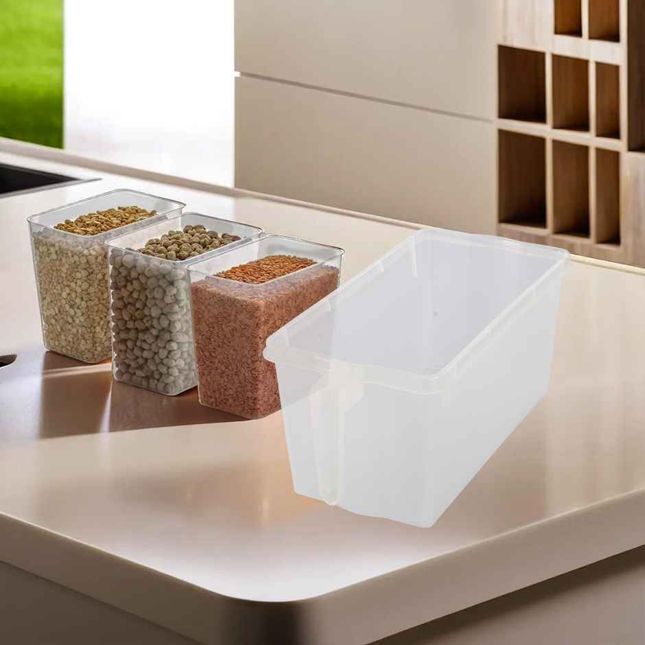 Kuber Industries Set of 8 Fridge Storage Boxes | Transparent Containers for Food & Vegetables