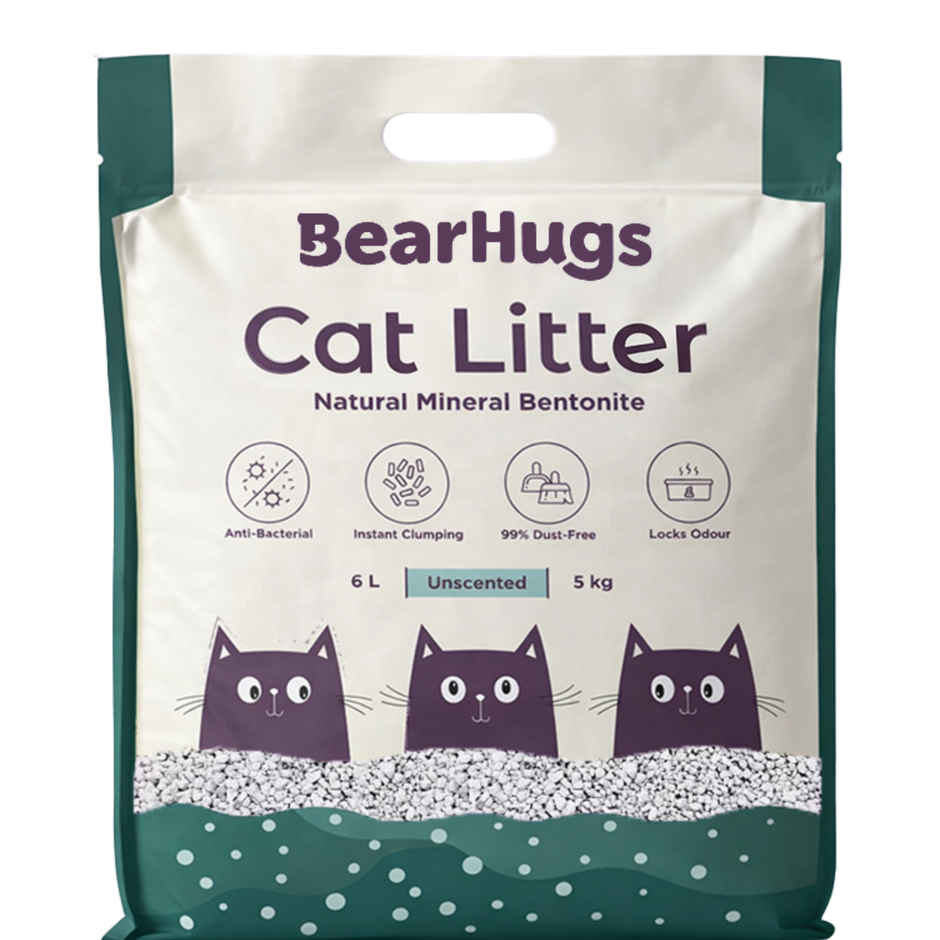 BearHugs Bentonite Cat Litter - Unscented Combo