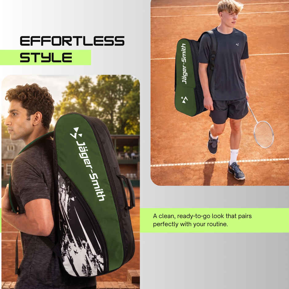 Jager Smith ORCA Badminton Sports Kit Bag | Military Green & Black