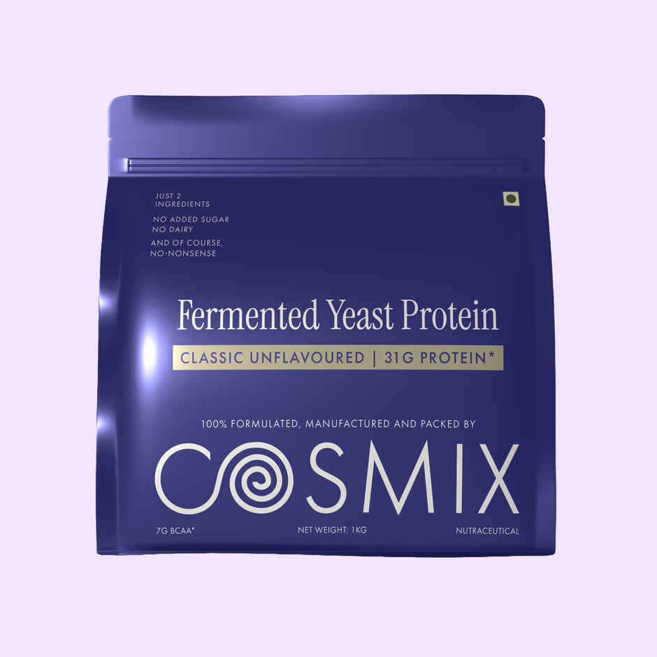 Cosmix Fermented Yeast Protein Powder | Pure Single-Source Plant Protein | Classic Unflavoured