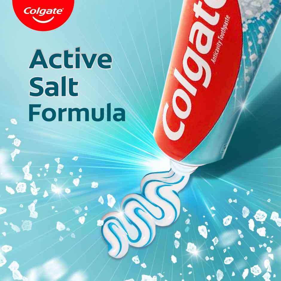 Colgate Active Salt Toothpaste, Germ Fighting Toothpaste for Healthy Gums and Teeth (Saver Pack)