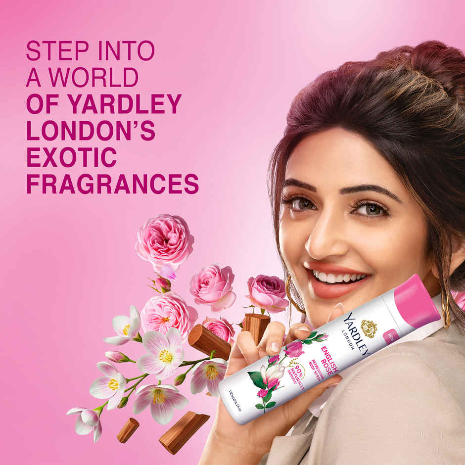 Yardley London English Rose Refreshing Deo Body Spray for Women