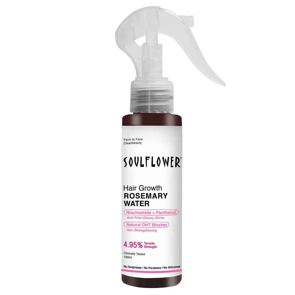 Soulflower Rosemary Water Hair Spray With Mint