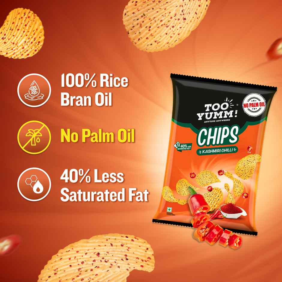 Too Yumm - Potato Chips Kashmiri Chilli(82gms) & Coca-Cola Soft Drink(750ml) Combo
