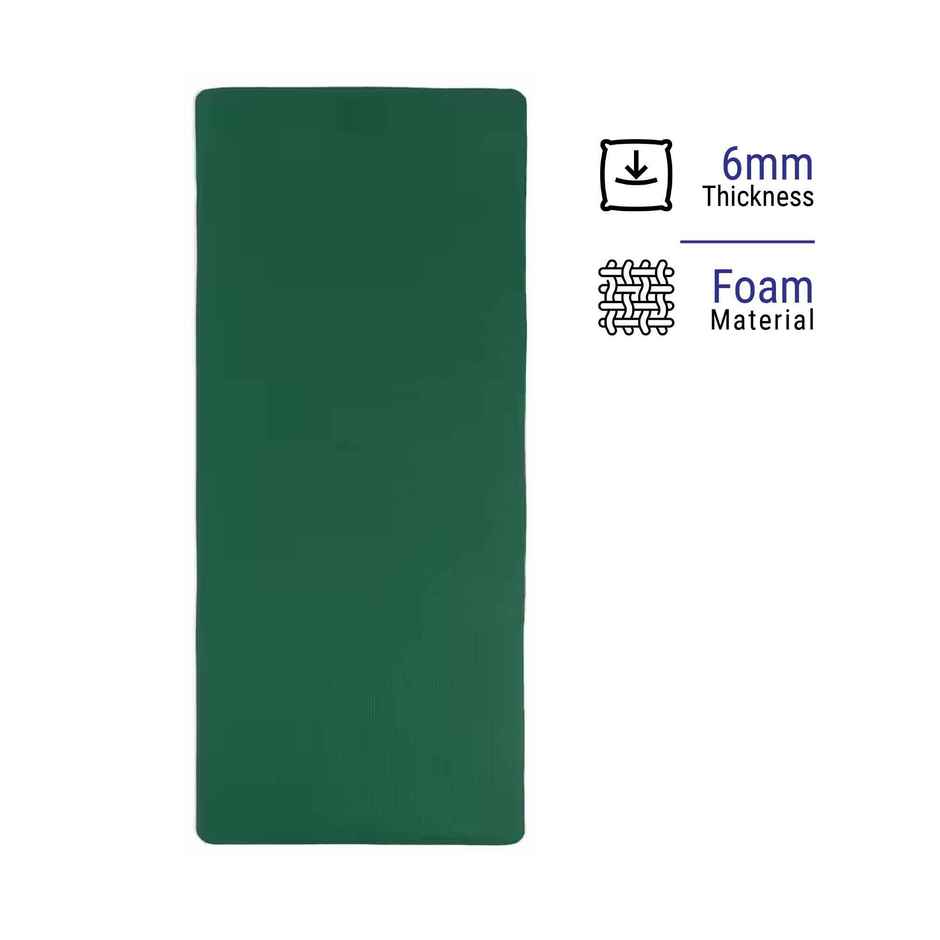 Decathlon Kimjaly Anti|Slip Foam Yoga Mat | Green | 6mm