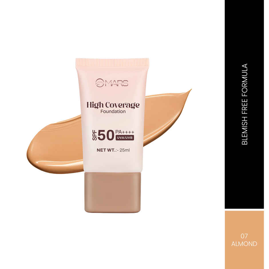 MARS SPF50 PA++++ High Coverage Foundation | 07 ALMOND