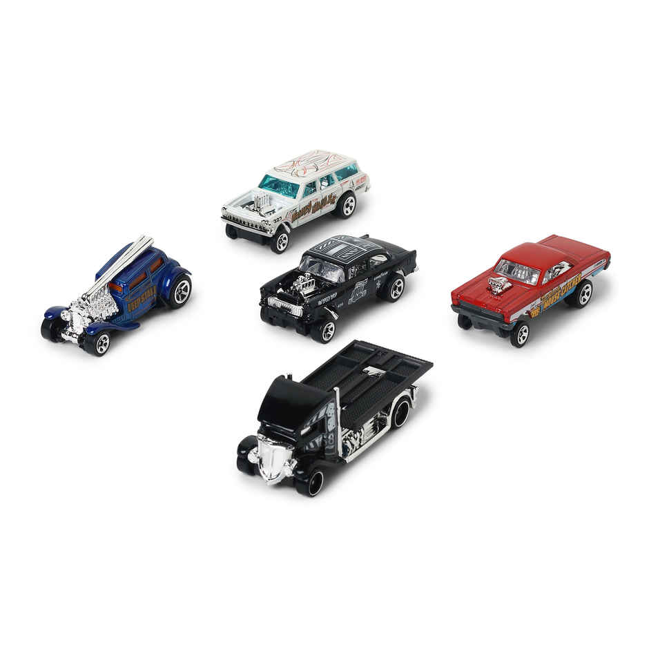 Hot Wheels 5-Car Pack of 1:64 Scale Vehicles HW-GASSERS