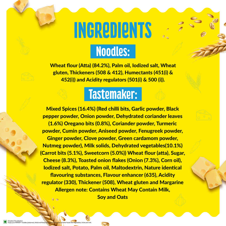 Maggi Nutri-Licious Veg Atta Noodles Herby Cheesy
