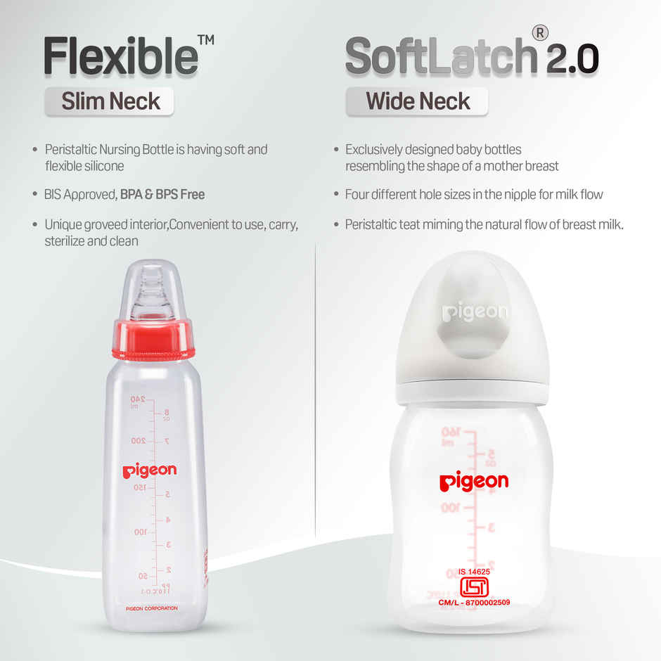 Pigeon Baby Care Softlatch 20 Pp Nursing Bottle Standard | 160 ml