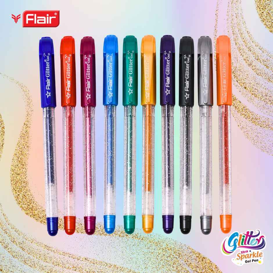 Flair Glitter Pen Pack Of 10