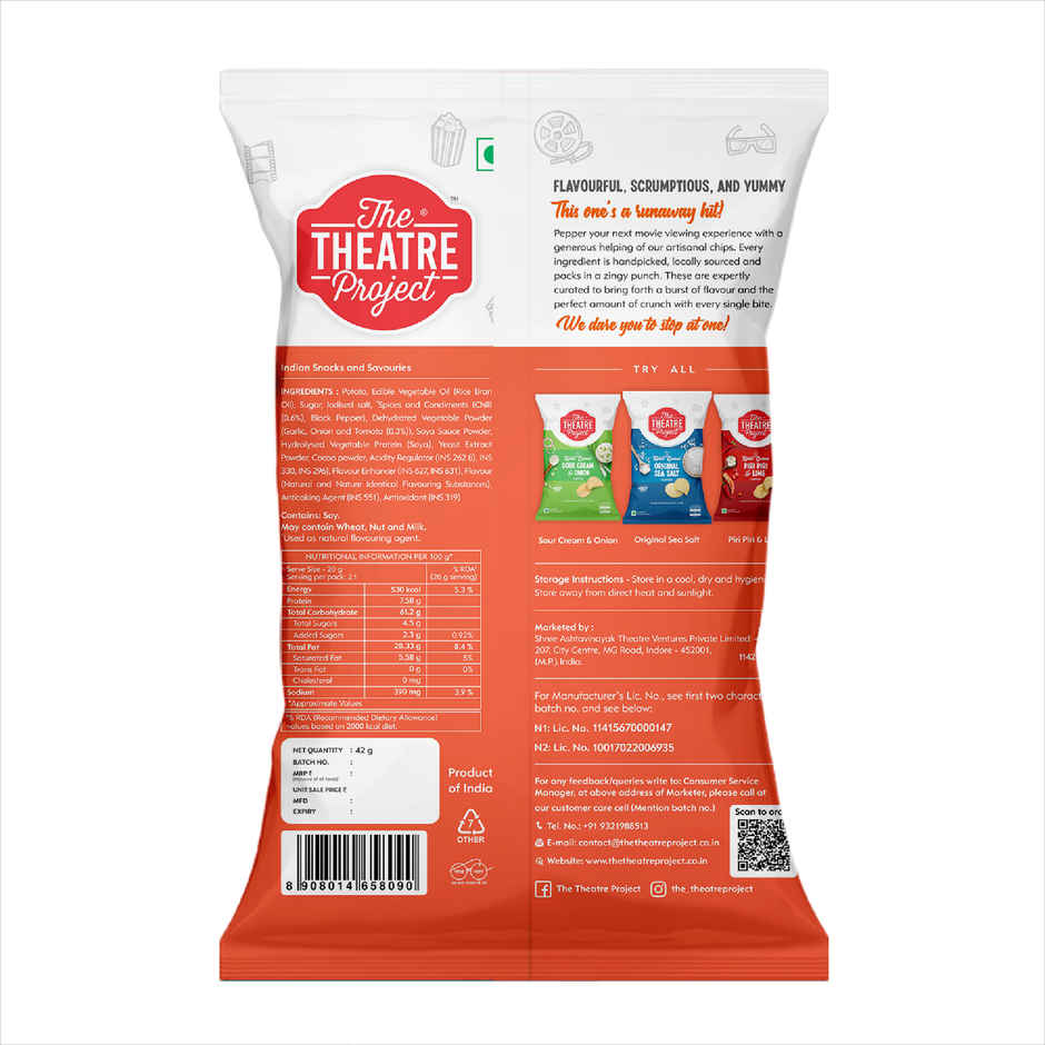 The Theatre Project Kettle Cooked | Hot & Sweet Chilli