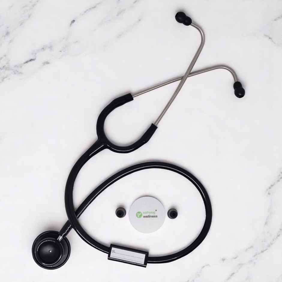 Sahyog Wellness Professional's Sensitivity Stethoscope for Medical Students And Doctors - Black