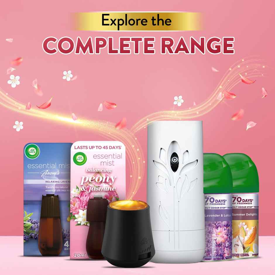 Air Wick Essential Mist Automatic Fragrance Mist Diffuser Refill, Peony & Jasmine Blossom