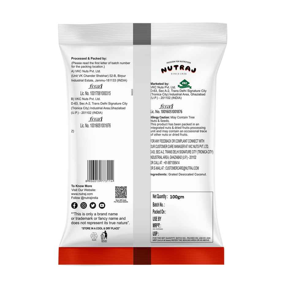 Nutraj Coconut Powder / Nariyal Burada / Khopra Bura