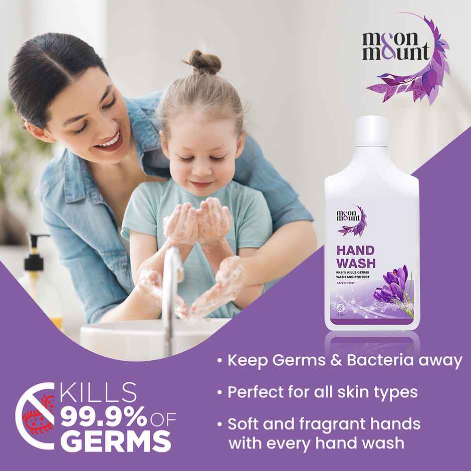 Moon And Mount Hand Wash Protection From Germs Hand Wash Liquids (Lavender) 1 l