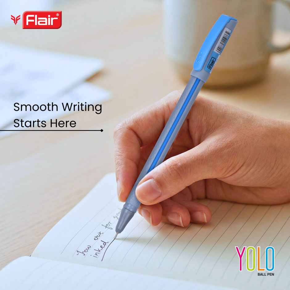Flair Yolo Ball Pen Blue Pack Of 5