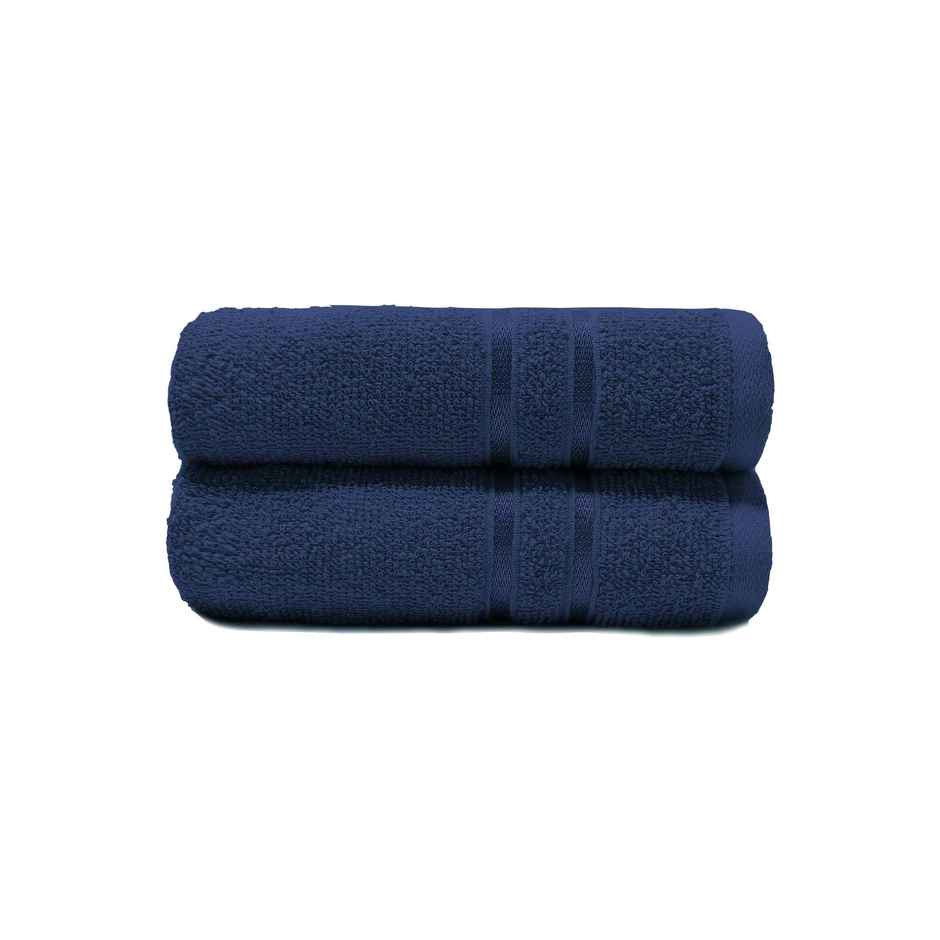 Mytrident Cotton Hand Towel | 400 GSM | Gym Towel Set - New Navy