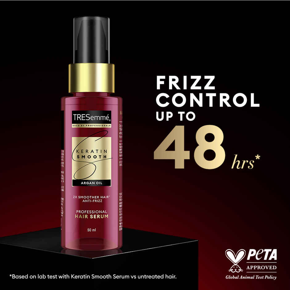 TRESemme Keratin Smooth Anti-Frizz Hair Serum, Smoothens Dry & Frizzy Hair