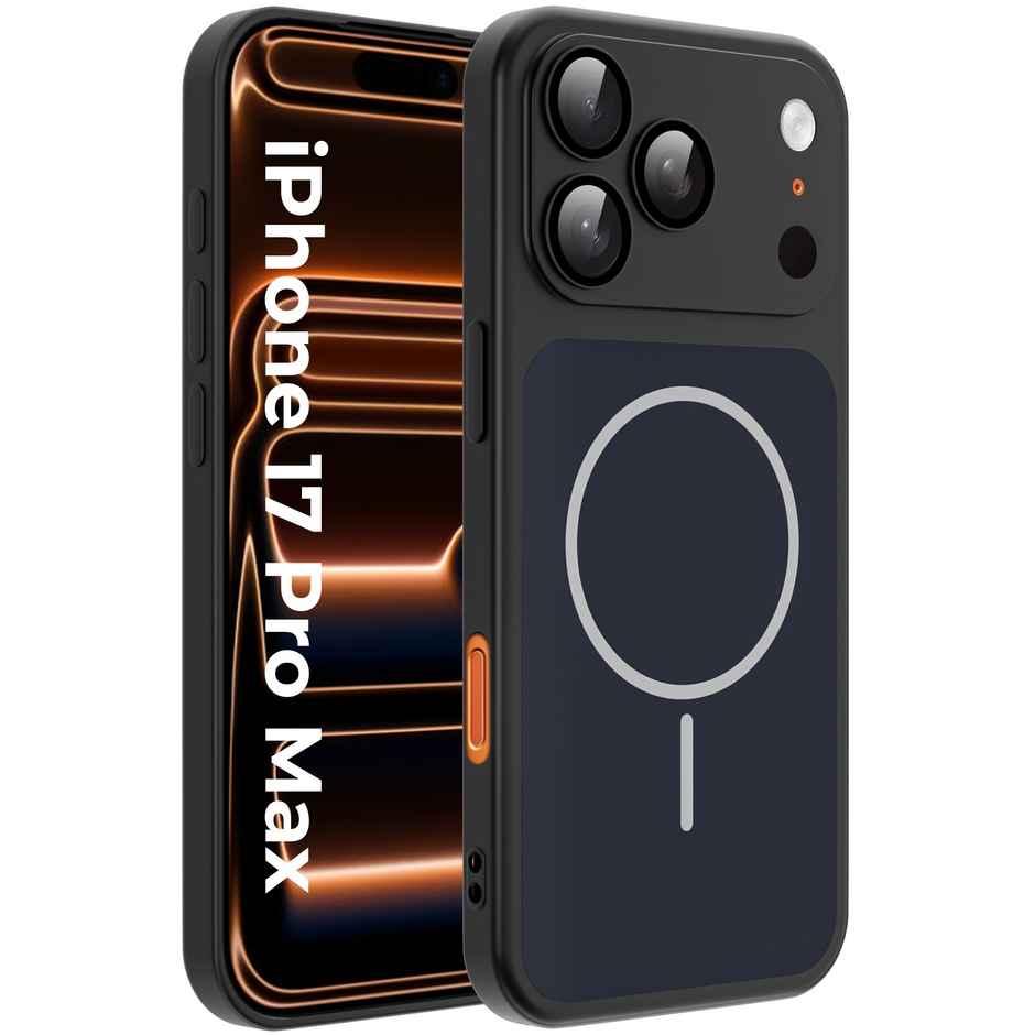 Artistque MagSafe Case For iPhone 17 Pro Max Silicone Back Cover | Black