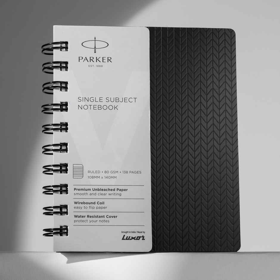 Parker Vector Std Blue BP CT with A6 Wiro Notebook Single Subject | Silver