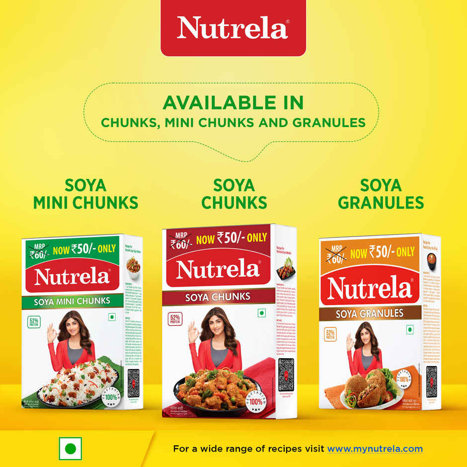 Nutrela Vegetarian Soya Chunks Combo