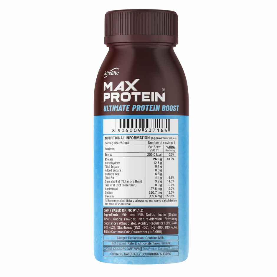 RiteBite Max Protein Choco Burst 26g Protein Milkshake