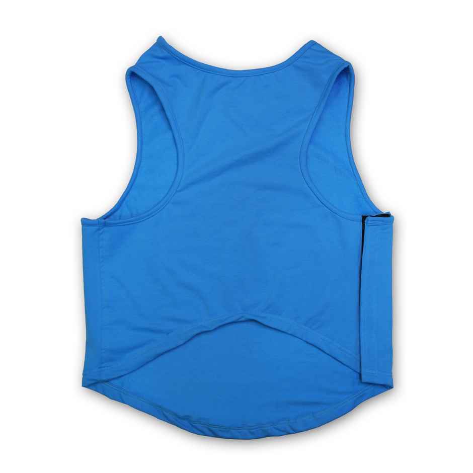 PawsIndia Sleeveless Printed Dog T-Shirt - Mommy's Boy | S - Blue