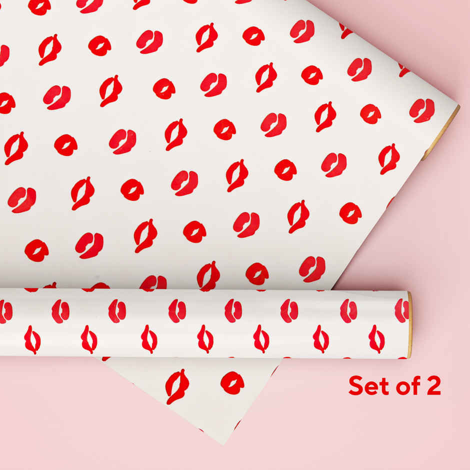 Lips Love Gift Wrapping Paper | Mad Over Prints