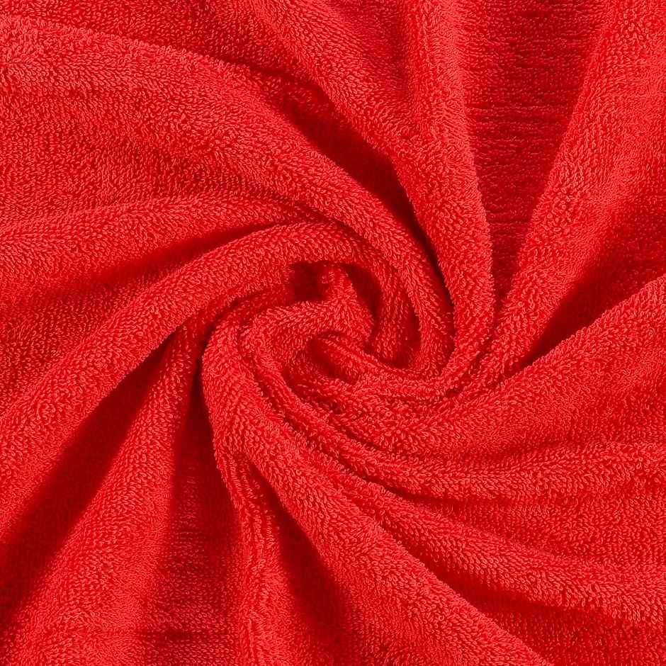 Superspun 100% Cotton- 420 Gsm- Vodre- Single Piece- Bath Towel- Size:70 x 140 - Red