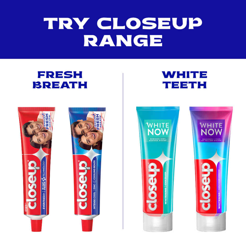 Closeup Intense Cool Gel Toothpaste for Long Lasting Fresh Breath