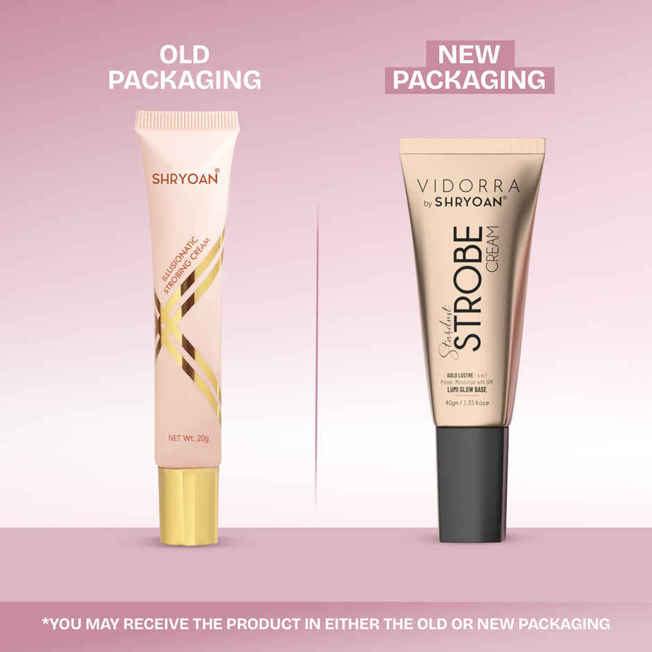 Shryoan Stardust Strobe Cream 4 in 1 Primer Moisturiser with SPF Gold Lustre