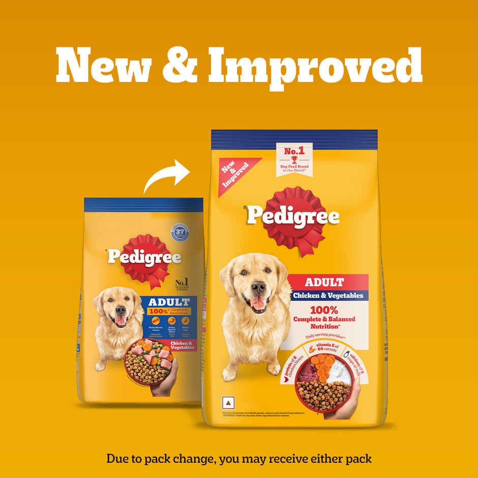 Pedigree Adult Chicken & Vegetables Dry Dog Food
