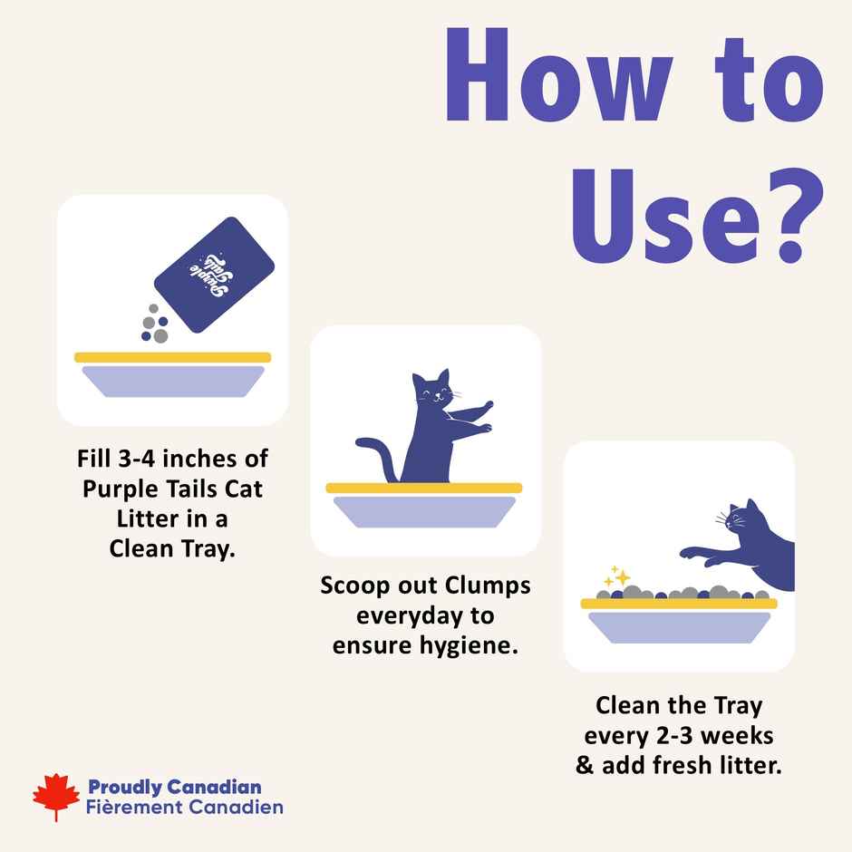 Purple Tails Canada Odour Control Cat Litter | Lavender
