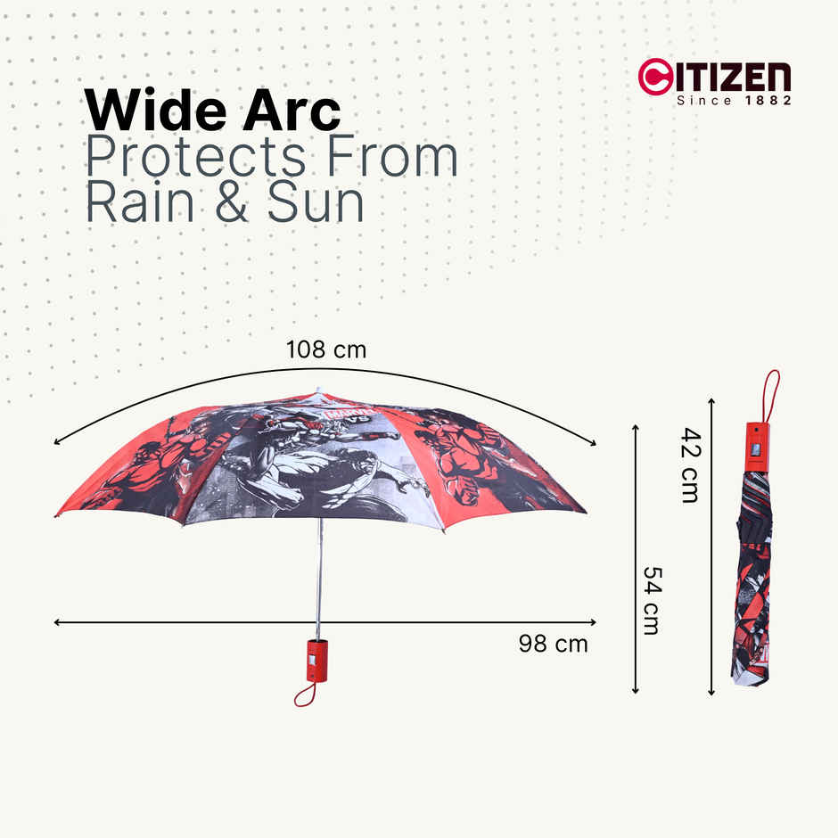 Citizen Auto Folding Kids Umbrella Marvel Print | 21x8