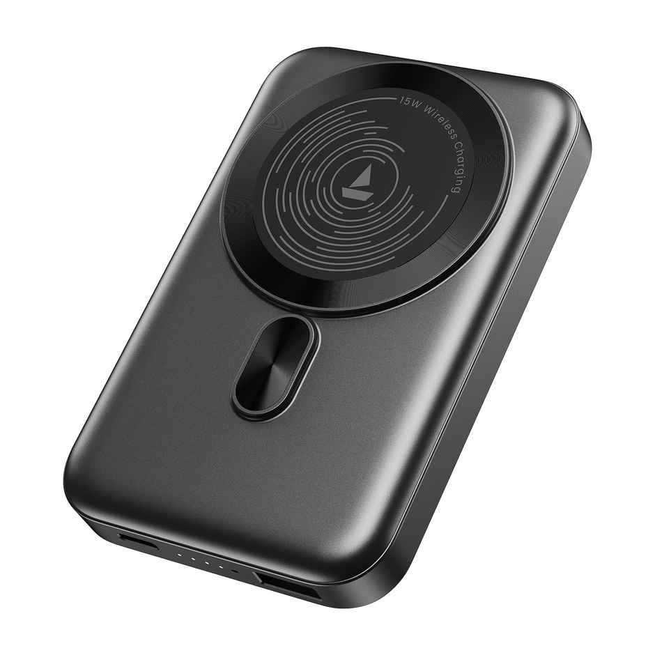 boat EnergyShroom PB331 MagnaCharge Wireless Powerbank | Ash Black