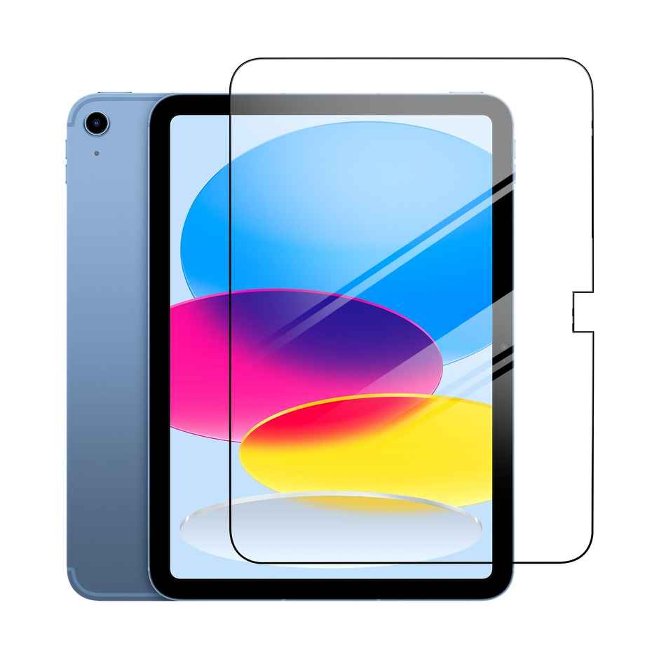 Artistque Tempered Glass for Apple iPad 11th Gen 11 inch 2025 and 10th Gen 10.9 inch 2022 Black
