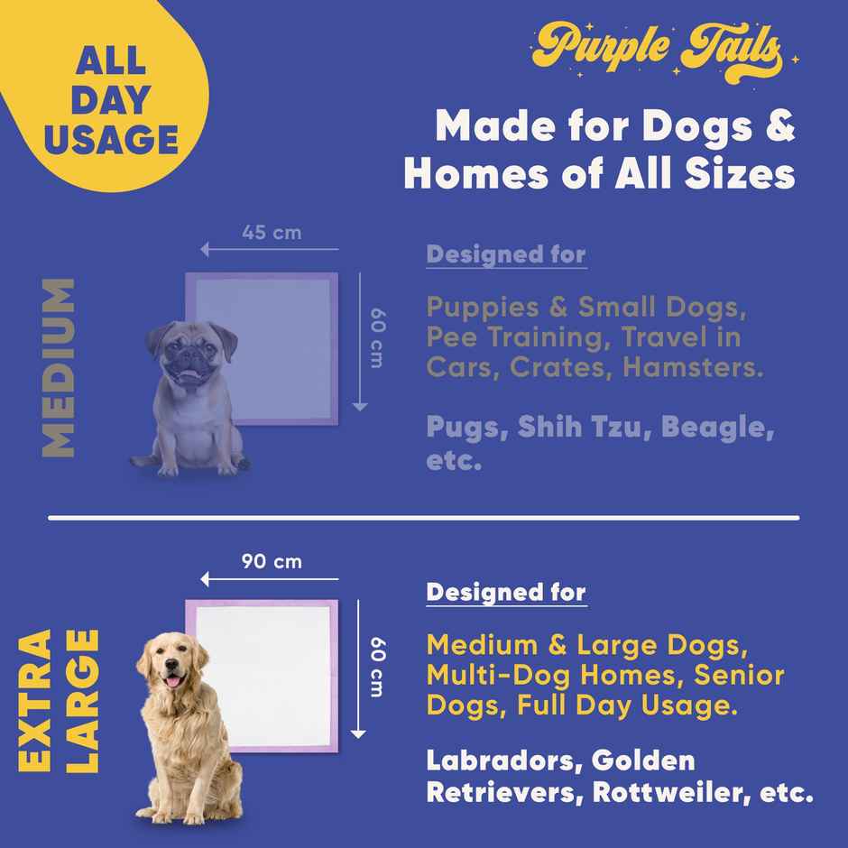 Purple Tails XL Pet Training Pads