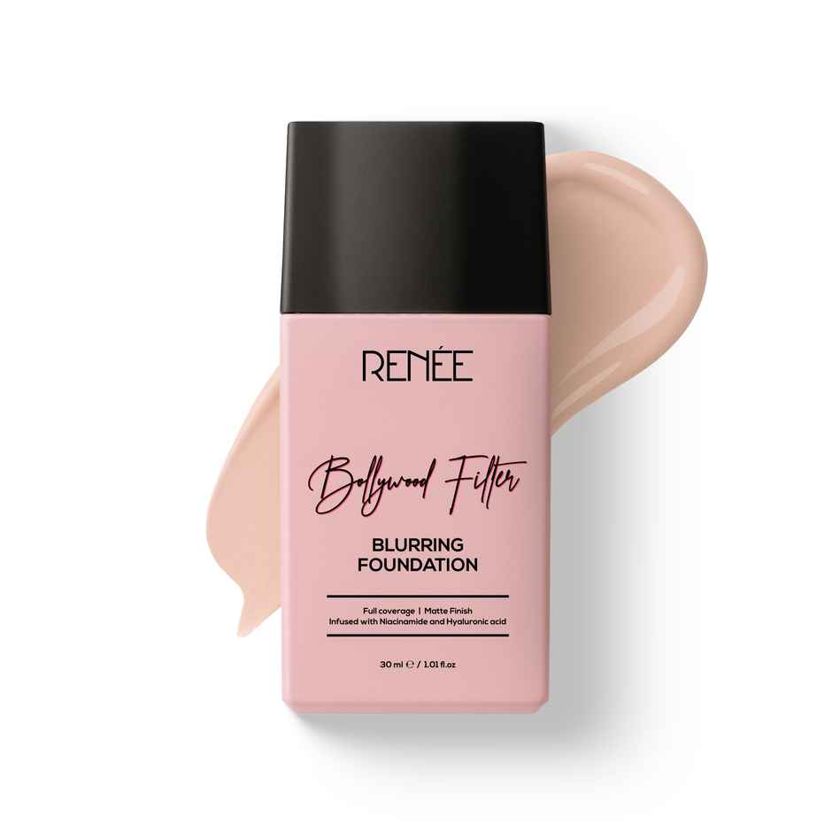 RENEE Bollywood Filter Blurring Matte Finish Liquid Foundation | Lightweight | 01 Oat Haze