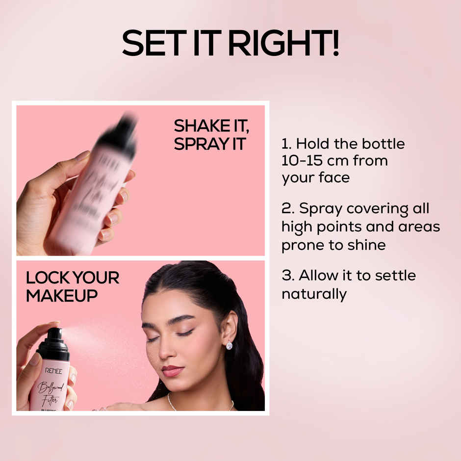 RENEE Bollywood Filter Blurring Setting Spray For Face | Matte Finish, With Hyaluronic Acid