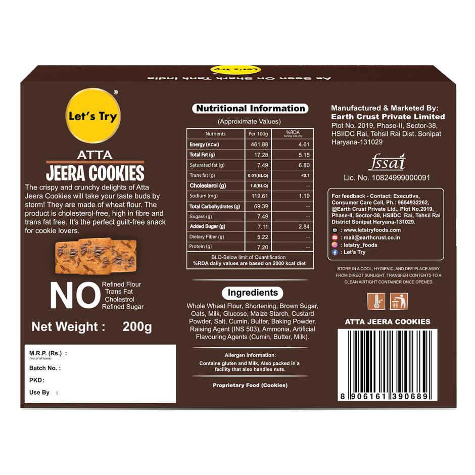 Let's Try Atta Jeera Cookies