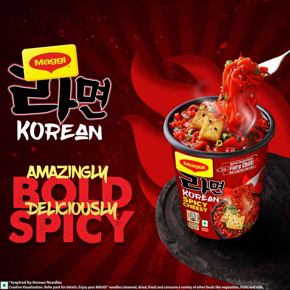 Maggi Korean Spicy Cheesy Cuppa Noodles