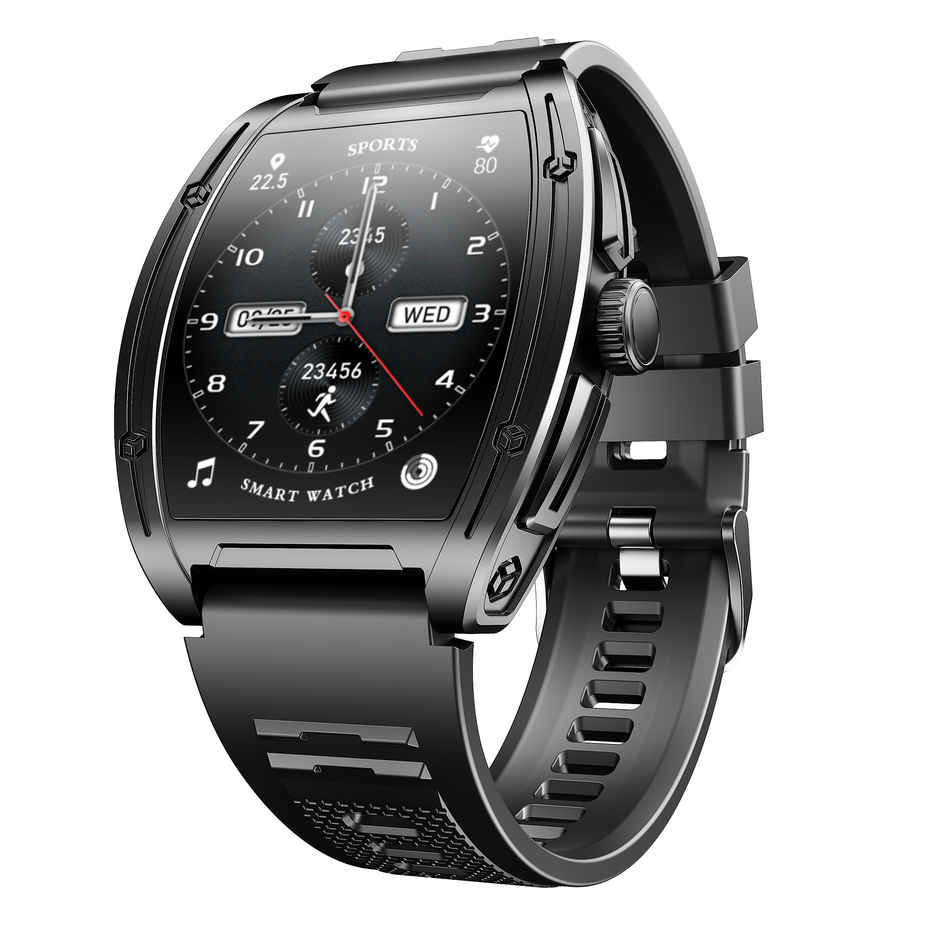 boAt Enigma Ascend Smartwatch | 1.76" Display | Functional Crown - Active Black