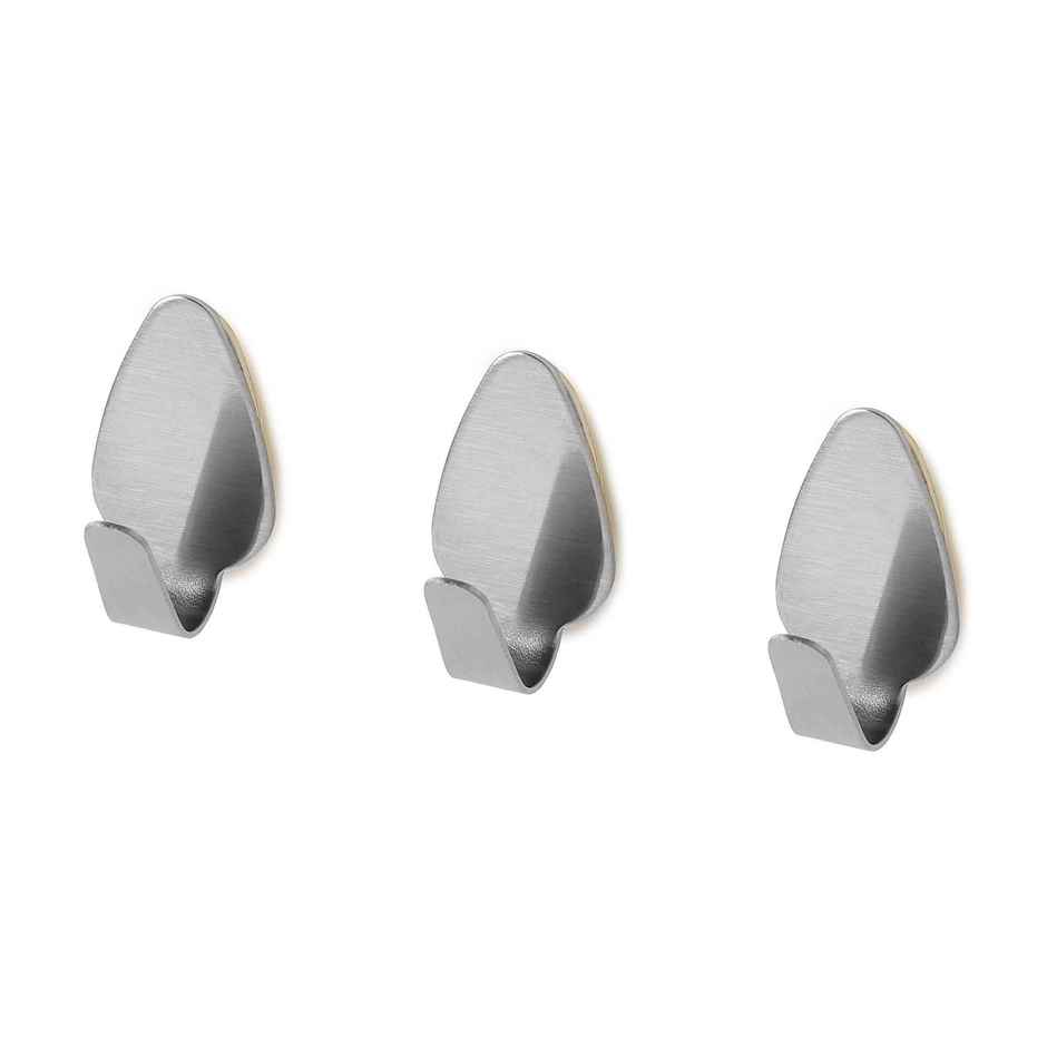 Fackelmann Adhesive Hooks Heavy Duty Wall Hooks Waterproof For Hanging, Bathroom And Kitchen
