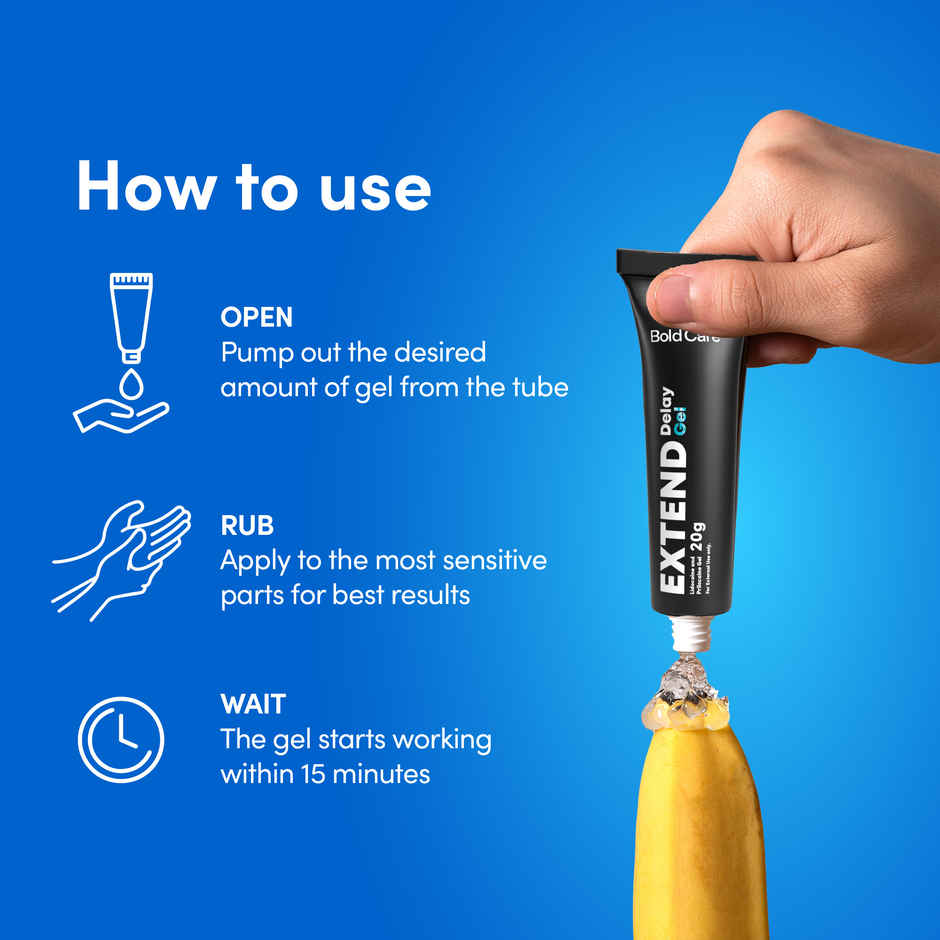 Bold Care Extend Gel - Prilocaine & Lidocaine Gel For Longer Sex