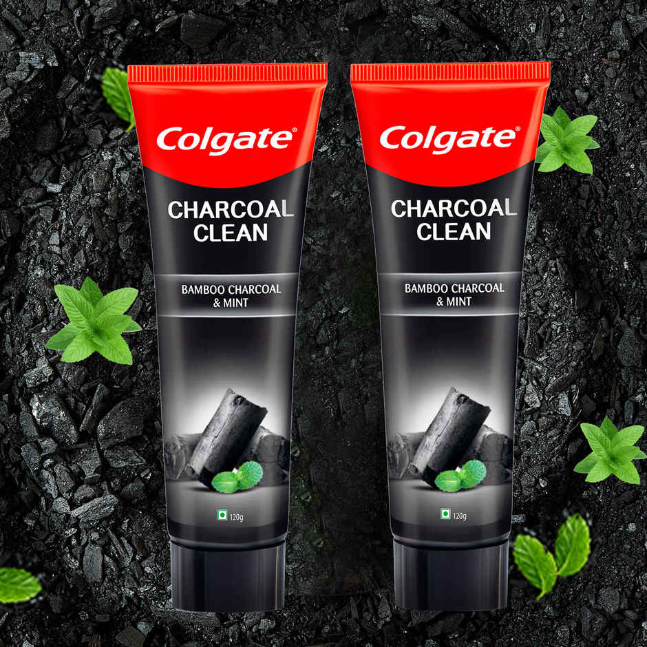 Colgate Charcoal Clean Black Gel Toothpaste Deep Clean with Bamboo Charcoal & Wintergreen Mint