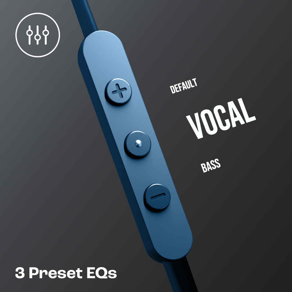 JBL Tune 310 Wired In-Ear Type C Headphones, Hi-Res Audio With Digital-To-Analog Converter (Blue)