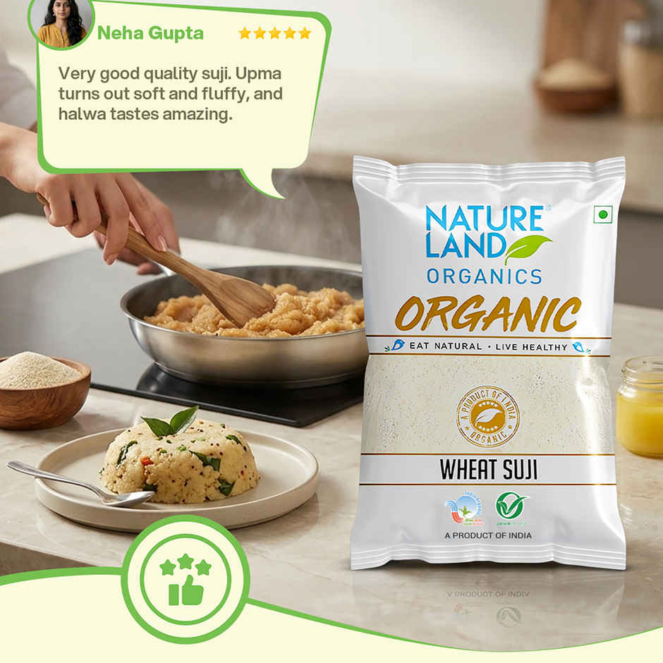 Natureland Organics Wheat Suji