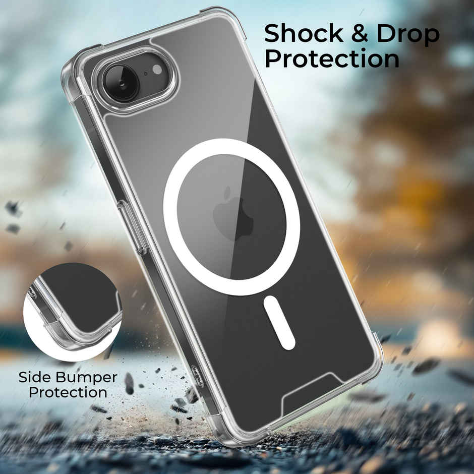 Artistque Case For iPhone 17e / iPhone 16e Back Cover | Transparent Clear Magsafe Cover