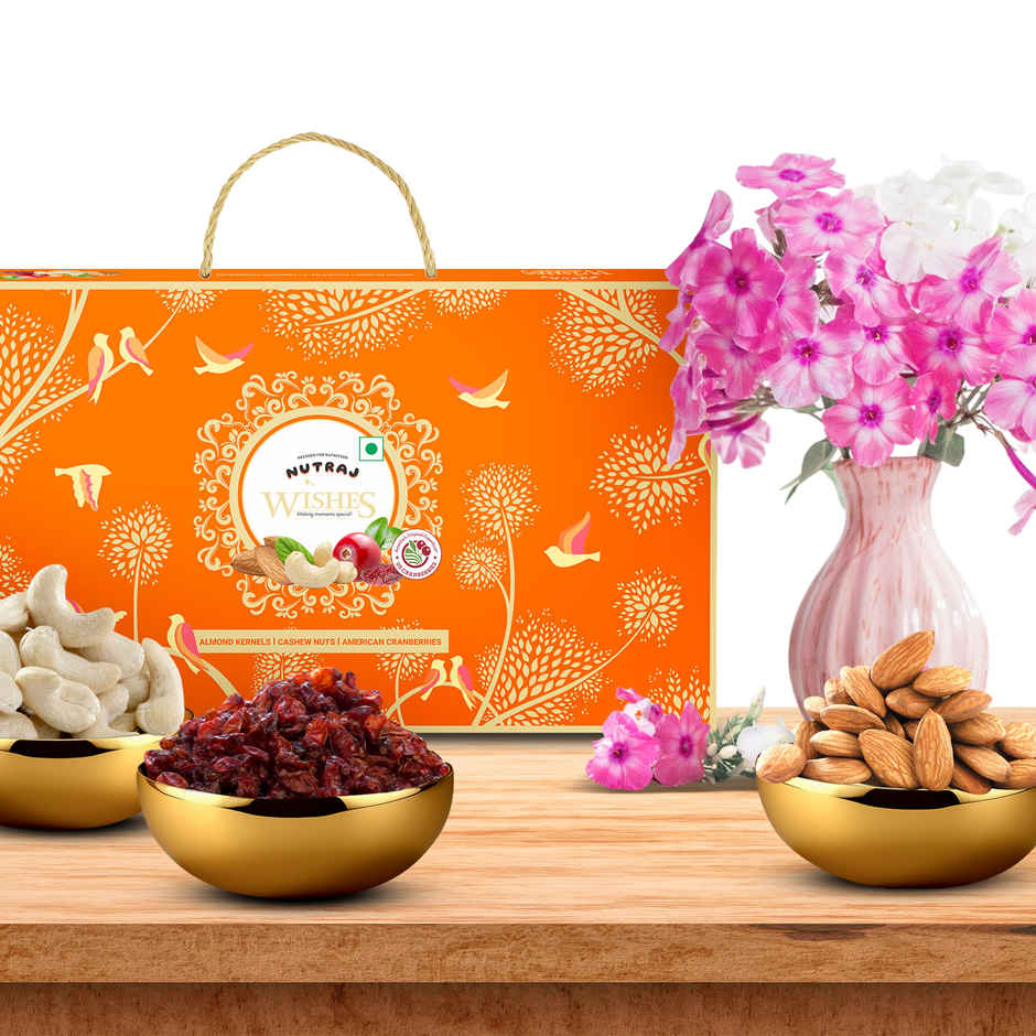Nutraj Wishes Birds of bliss Gift Box | Almond, Cashew, Cranberry